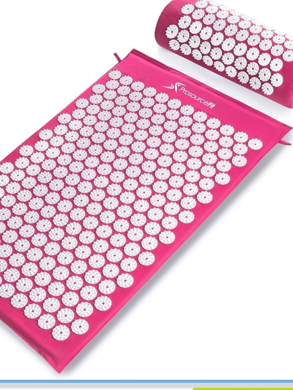 ProsourceFit Acupressure Mat and Pillow Set for Back/Neck Pain Relief
